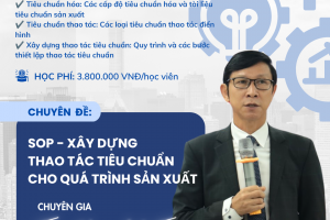 KHÓA HỌC SOP - XÂY DỰNG THAO TÁC TIÊU CHUẨN CHO QUÁ TRÌNH SẢN XUẤT - PPD 25 - VIỆN VJCC FTU